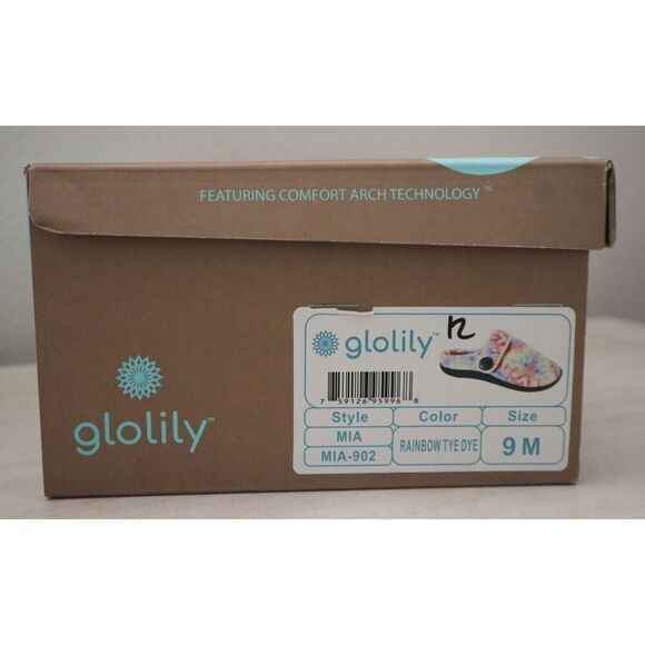 Glolily WMN Sz 9M Tie Dye Mia Faux Shearling Lined Indoor/Outdoor Comfy Slippers - Picture 15 of 15